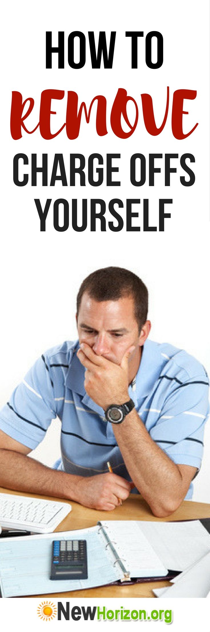 a man sitting at a desk with his hands on his face and the words how to remove