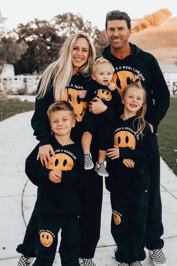 Not like a Regular Fam matching sweats for the whole family!  matching mom and son outfits, matching mom and daughter outfits, matching family outfits, matching family sweatshirts, matching family outfits fall, matching mom and daughter sweats, matching sibling sweatshirts, family photo matching outfits, casual cozy mom outfit Family Sweatshirts Matching, Matching Mommy Son Outfits, Mom And Daughter Outfits, Edgy Mom Style, Young Mom Outfits, Young Mom Style, Mommy Son Outfits, Mom And Son Outfits, Family Sweatshirts