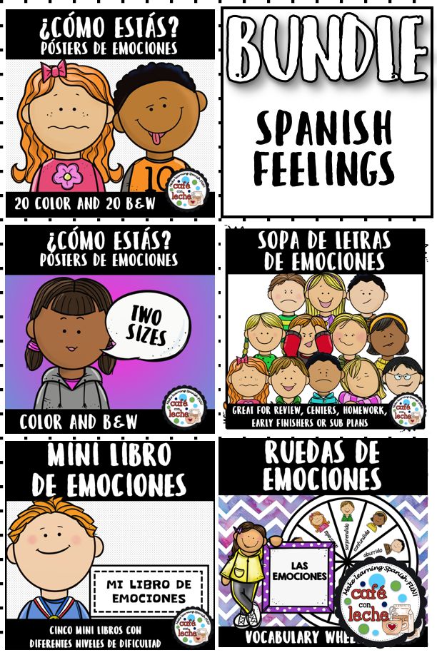 spanish language posters with pictures of people and words in different languages, including the word's