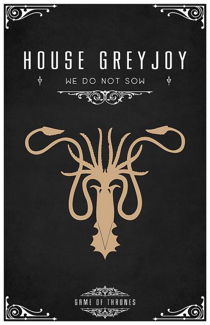 the house greyjoy book cover with an image of a demon's head on it