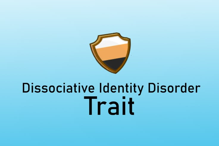 a blue background with the words dissorative identity disorder trail