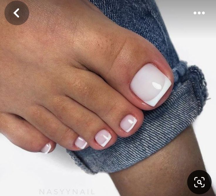 Shellac Toes, French Toe Nails, Shellac Pedicure, Nail Master, French Pedicure, Gel Toe Nails, Acrylic Toe Nails, Toe Nail Color, Pretty Toe Nails