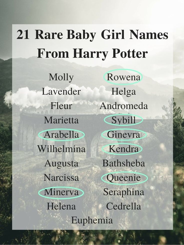 harry potter's baby girl names from her name in front of a mountain range