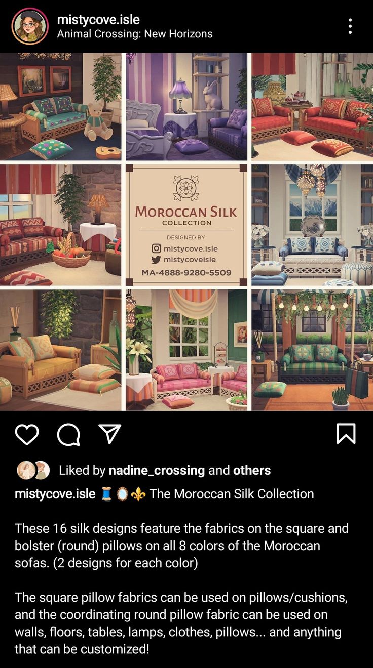 an advertisement for moroccan silk furniture and accessories, including couches, chairs, tables