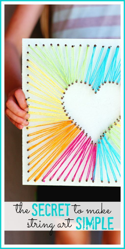 the secret to make string art simple