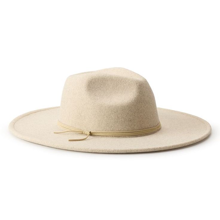 Add a bohemian finishing touch to any ensemble with this women's faux felt fedora from Sonoma Goods For Life. How do you accessorize? Check out our ACCESSORIES GUIDE for essential tips to elevate your style with must-have accessories.FEATURES 4-in. flat brim 22.5-in. inner circumference Hidden elastic band Felt construction Fedora silhouetteFABRIC & CARE Polyester Spot clean Imported Size: One Size. Color: Heather Beige. Gender: female. Age Group: adult. Cream Felt Hat For Fall Beach Outings, Bohemian Cream Felt Hat For Spring, Cream Bohemian Felt Hat For Spring, Beige Fedora For Beach And Fall Season, Beige Fedora For Fall Beach Outings, Bohemian Beige Felt Hat For Spring, Bohemian Beige Felt Hat For Fall, Beige Bohemian Felt Hat For Winter, Accessories Guide