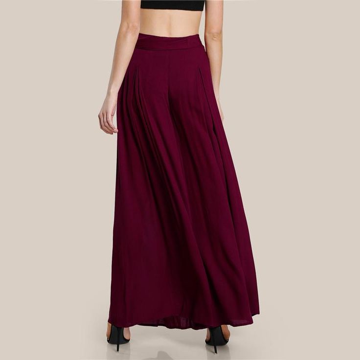 These wide leg pants are simply lovely. Featuring a sash tie belt with a pleated front and a flowing form. These pants pair perfectly with a bodysuit and heels. Add statement jewelry and you are ready to rock this fabulous look. Made with a polyester blend for comfort and style. Pleated Palazzo Pants, Womens Palazzo Pants, Plain Pants, Simply Lovely, Type Of Pants, Women Pants Casual, Palazzo Pants, Flare Pants, Fern