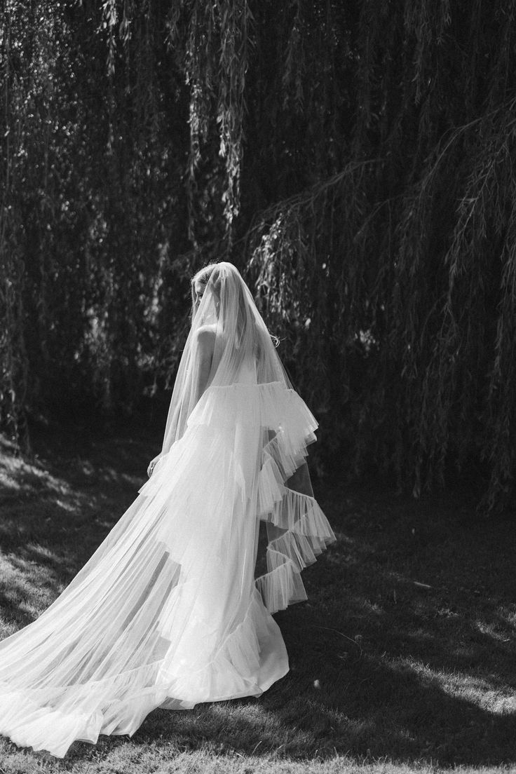 Beautiful bride Katie wore a wedding dress and statement veil by Halfpenny London Romantic Wedding Veil, Unique Wedding Veils, Veil Blusher, Dramatic Veil, Cathedral Bridal Veils, Bridal Hair Veil, Rose Petals Wedding, London Bride, Wedding Bridal Veils