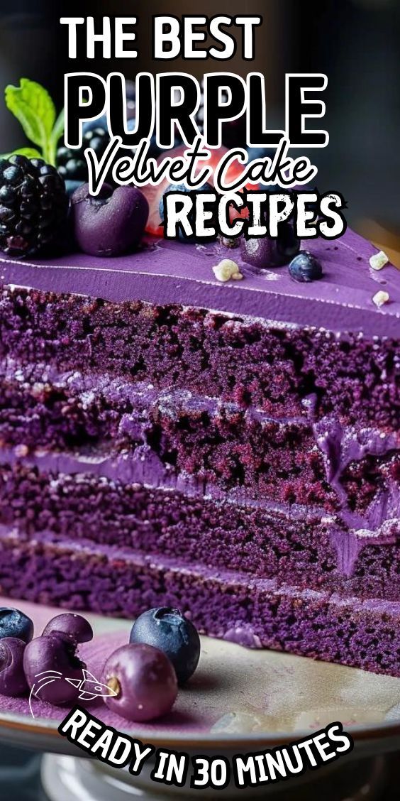 the best purple velvet cakes ready in 30 minutes