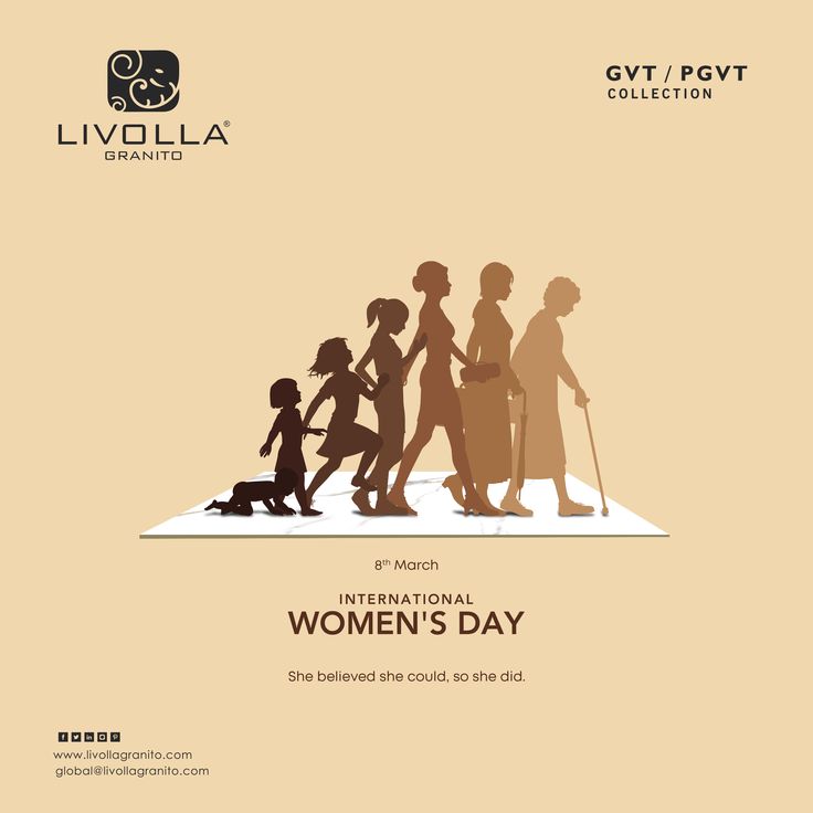 the international women's day poster with silhouettes of people walking and holding hands