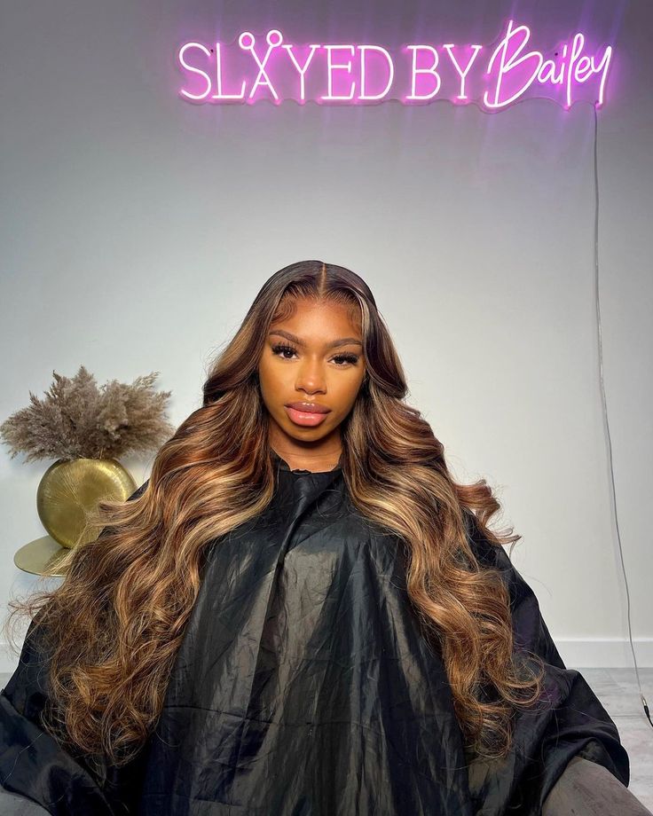 Sooo gorgeous highlight style❣️Amazing work from stylist @slayedbybailey💝 Follow @bombtress_hair for more stunning styles🔥 Enjoy best deals and get bomb color wig😍 . . . . . . . . . . . . #explorepage #highlightwig #lacefrontwig #coloredwigs #lacefront #wigunits #wiginstall #lacewigs #lacefrontalwig #issawig #transparentlace #wigsforsale #affordablewigs #colorwigs #wigmaker #hairvendor #wigsale #lacefrontal #frontalwig #wigslayer #wiglover #humanhairwigs #wiglife #curlsforthegirls #hdwig Middle Part Frontal Wig, Middle Part Frontal, Blonde Middle Part, Frontal Install, Middle Part Hairstyles, Curls For The Girls, Affordable Wigs, Hair Vendor, Hair Appointment