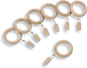 a group of wooden rings and chains on a white background