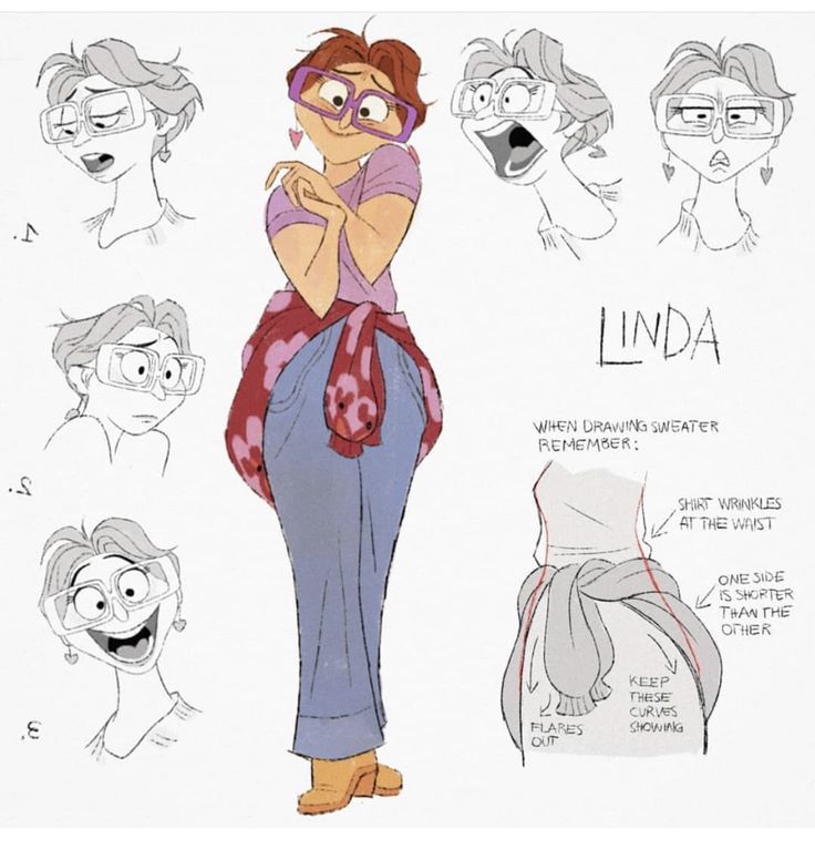 the character sheet for linda from disney's princess and the frog