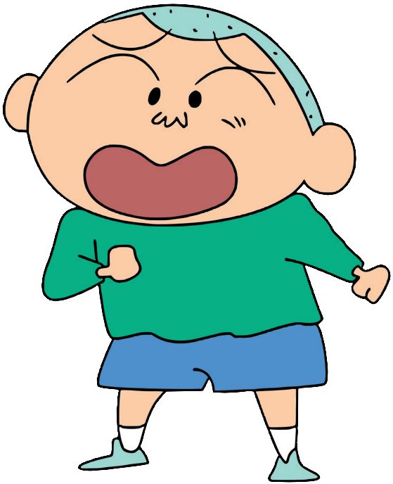 an old man with a green shirt and blue shorts is making a face while holding his arms out