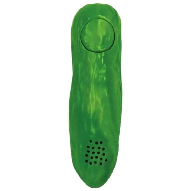 a green phone is shown on a white background