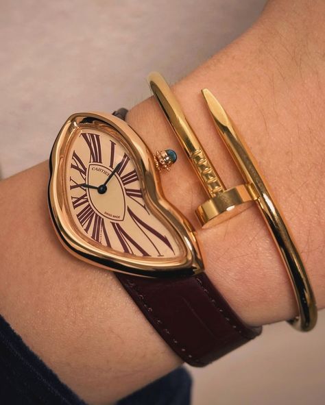 Melted Watch, Cartier Crash, Cartier Watches Women, Wild Honey, Cartier Jewelry, Cartier Watch, Watch Collection, Summer Sun, Old Money