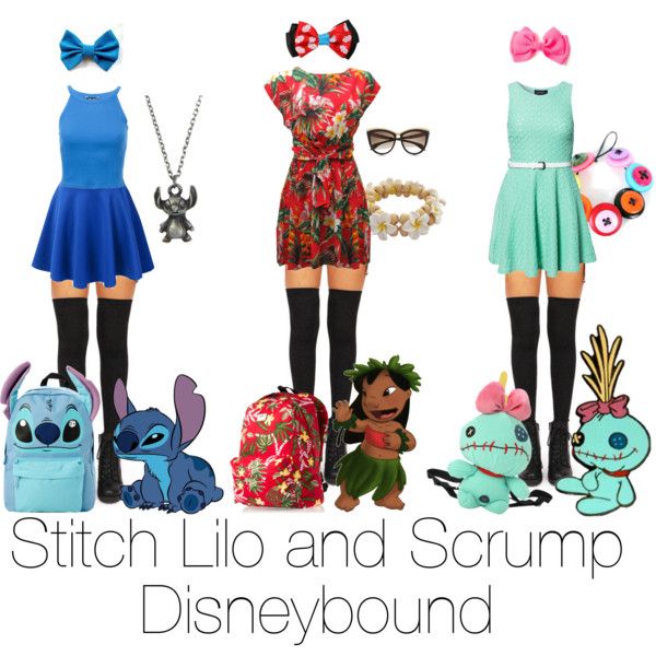 Lilo and stitch and scrump group disneybound by fivesos-oasis on Polyvore featuring Ruby Rocks, Club L, Disney, Vans and Alexander McQueen Disney Bounding Lilo And Stitch, Disney Outfits Stitch, Lilo And Stitch Outfit Ideas, Lilo And Stitch Disney Outfit, Stitch Outfits Disney, Stitch Outfit Ideas, Scrump Costume, Stitch Inspired Outfits, Lilo And Stitch Outfits