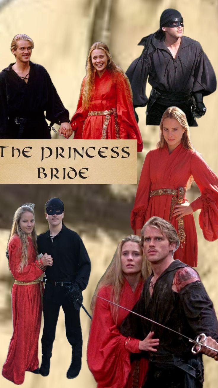 princess bride Princess Bride Family Halloween Costumes, The Princess Bride Couples Costume, Princess Bride Costume Couple, Princess Bride Halloween Costumes, The Princess Bride Costumes, Princess Bride Costume, Princess Bride Movie, Halloween Bride Costumes, Hangout Ideas