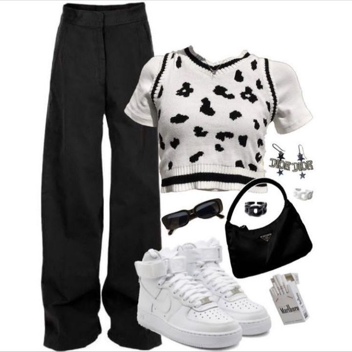 Story Script, Korean Outfit Street Styles, Clueless Outfits, Fame Dr, White Outfit, Streetwear Fashion Women, Swaggy Outfits, Tomboy Fashion, Grunge Style