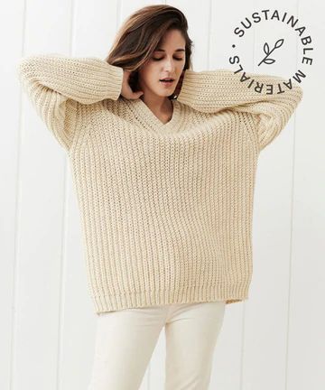 Cotton Cabin Sweater Cream Cozy Cotton V-neck Winter Sweater, Everyday Relaxed Fit Chunky Knit Sweater, Everyday Chunky Knit Sweater In Relaxed Fit, Everyday Chunky Knit Sweater With Relaxed Fit, Cozy Cotton Sweater With Relaxed Fit, Soft Knit Cotton Sweater, Relaxed Fit Cable Knit Sweater For Everyday, Cable Knit Sweater Relaxed Fit For Everyday, Comfortable Soft Knit Cotton Sweater