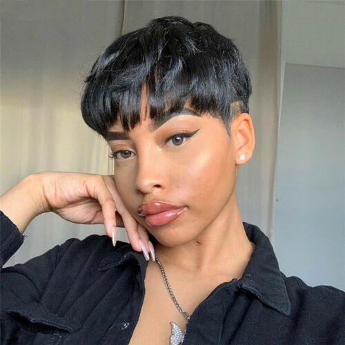 Pixie Wigs, Short Relaxed Hairstyles, Short Black Hair, Short Shaved Hairstyles, Natural Hair Cuts, Natural Hair Short Cuts, Short Hair Black, Short Hair Pixie Cuts, Short Sassy Hair