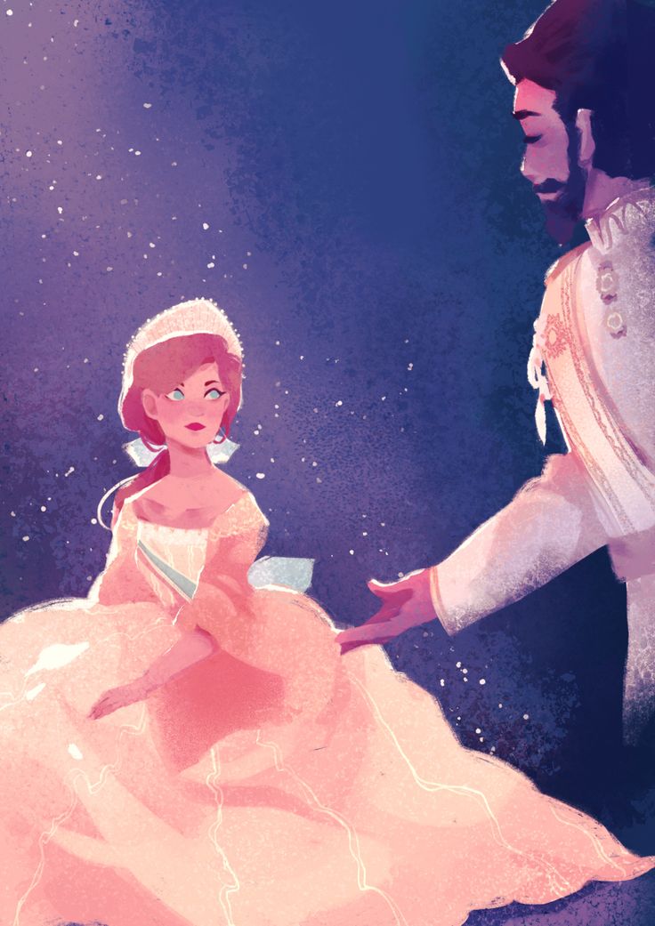 the princess and the frog are holding hands in front of each other, with space behind them