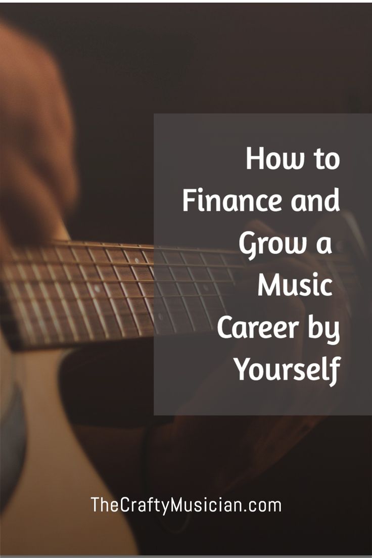 someone playing guitar with the words how to finance and grow a music career by yourself