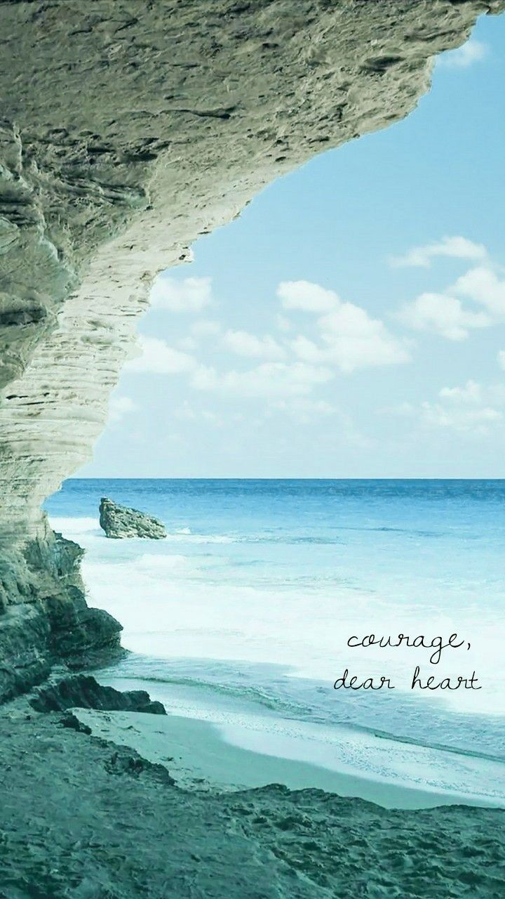 an ocean view with the words canoe, dear heart