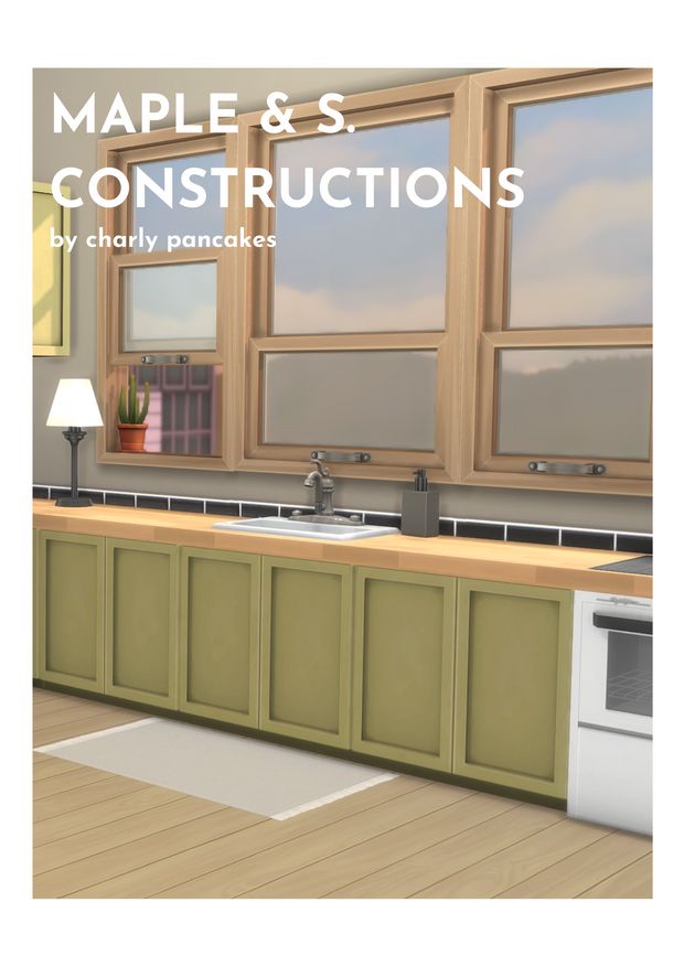 an image of a kitchen that is in the book maple & s constructions by cherry pancakes