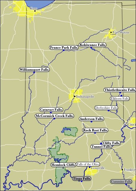 a map showing the location of several different areas in minnesota, including cities and roads