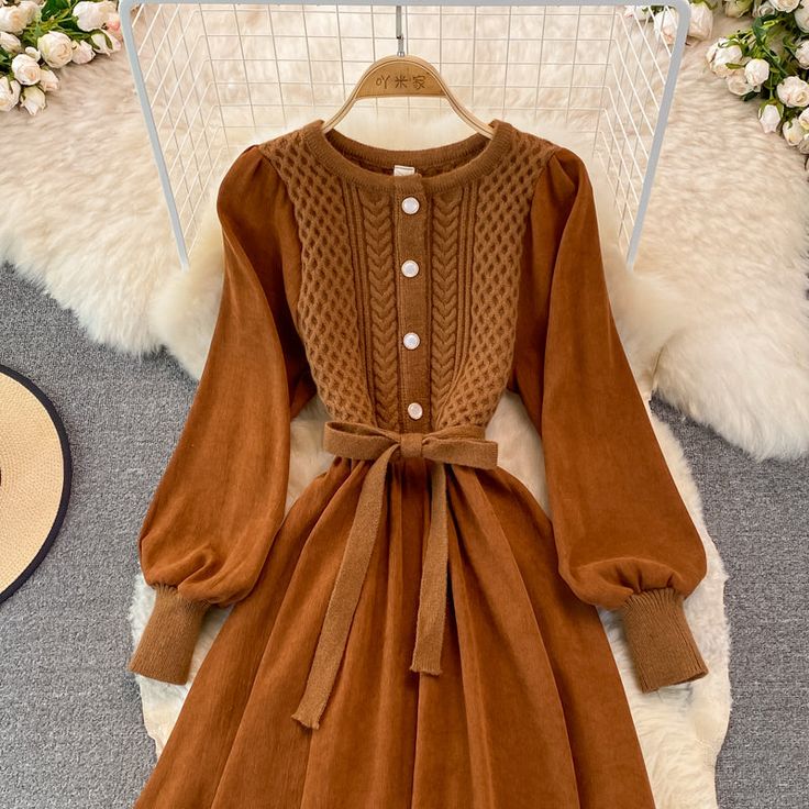 Materials: other Size: one size Color: khaki, coffee, apricot, black Spring Outfits 2022, Outfits 2022, Trends 2022, Casual Spring, Early Spring, Color Khaki, Apricot, Spring Outfits, Long Sleeve Dress