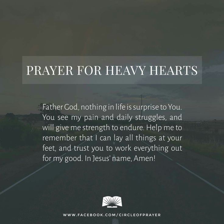 a road with the words prayer for heavy hearts on it and an image of a dark sky in the background