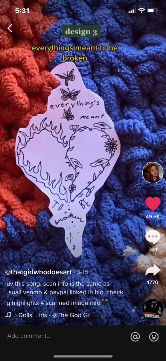 an image of a crocheted blanket with the words, everything is meant to be