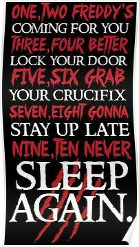 a black and red poster with the words sleep again written in white lettering on it