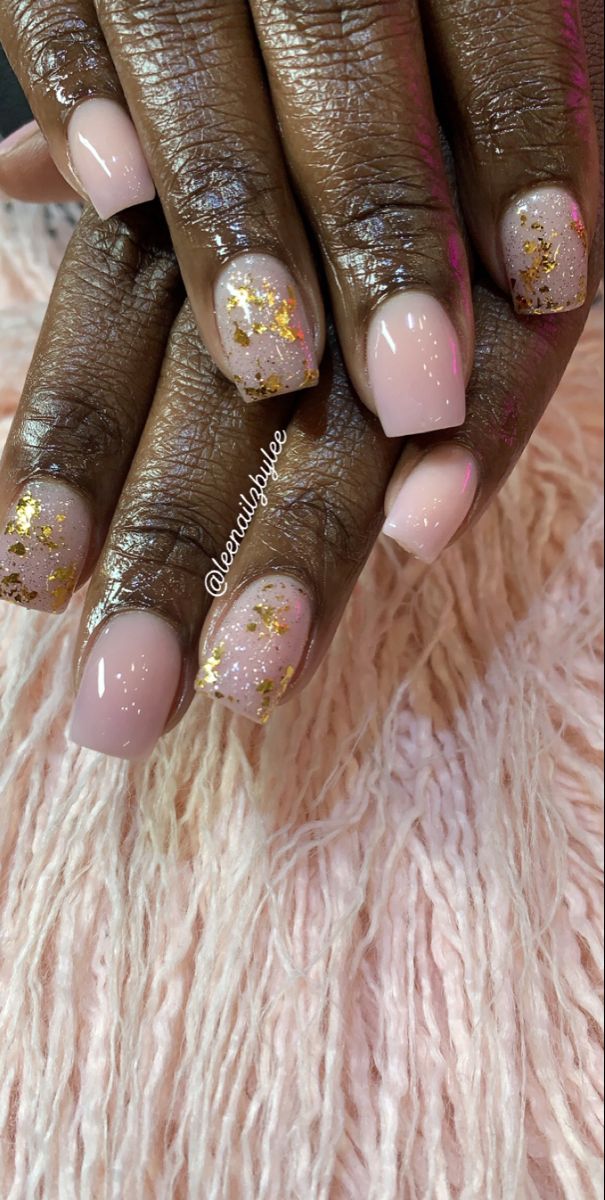 Gel Nail Designs Natural Nails, Acrylic Overlay Nails Short Natural, Ombre Sns Nails, Short Gel Nail Designs Natural, Gel Nails On Natural Nails, Short Manicure Ideas, Gel Overlay Nails Natural Short, Overlay Nails Designs, Very Short Gel Nails