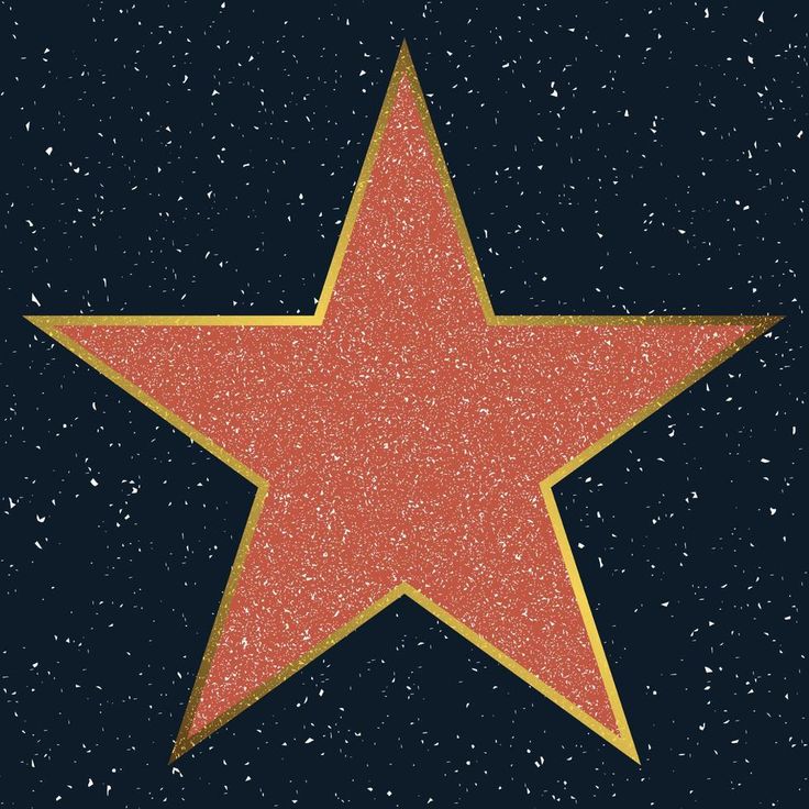 a star on the hollywood walk of fame in front of a dark background royalty illustration