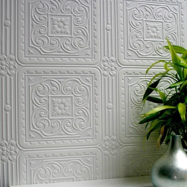 Turner Tile Paintable Textured Wallpaper design by Brewster Home Fashions Paintable Textured Wallpaper, Anaglypta Wallpaper, Wallpaper Tile, Brewster Wallpaper, Brewster Wallcovering, Stylish Wall Decor, Paintable Wallpaper, Tile Texture, Embossed Wallpaper