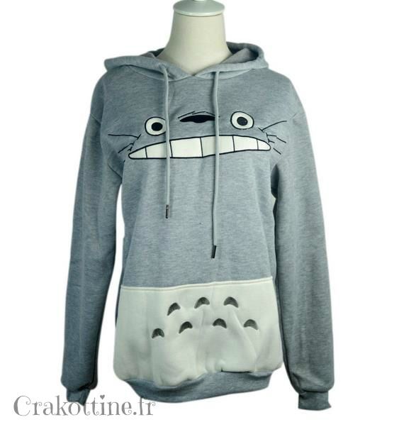 sweat a capuche Totoro Totoro Cosplay, Totoro Hoodie, Hooded Sweater Coat, Estilo Harajuku, Hoodies Pullover, Cat Hoodie, Cute Sweatshirts, My Neighbor Totoro, Long Sleeves Coats