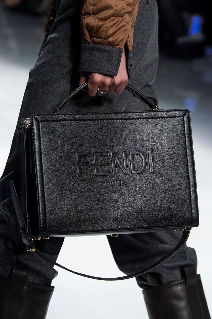 Fendi Fall 2020 Men's Fashion Show Details | The Impression Fendi Roma Bag, Milan Men's Fashion Week, Tag Heuer Aquaracer, Mens Bags Fashion, Men Fashion Show, Purses Designer, Tag Heuer, Fendi Bags, Fashion Handbags