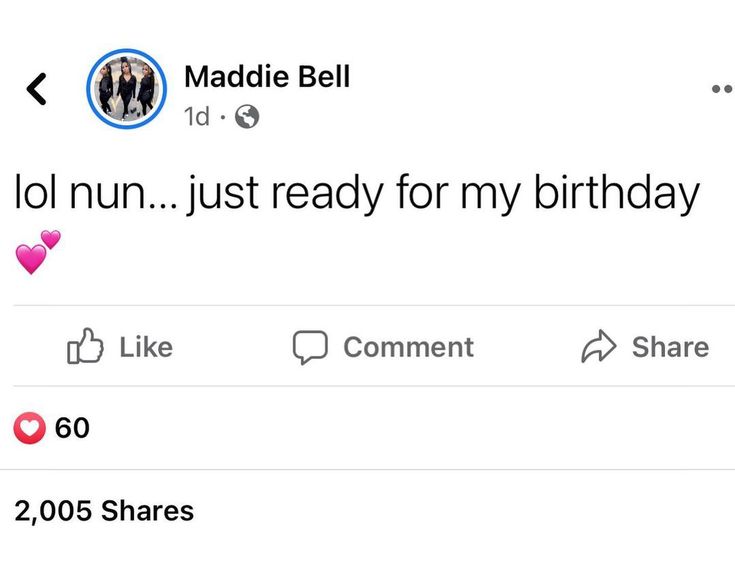 the tweet is being used to describe someone's birthday