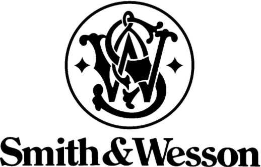 the smith & weson logo on a black background