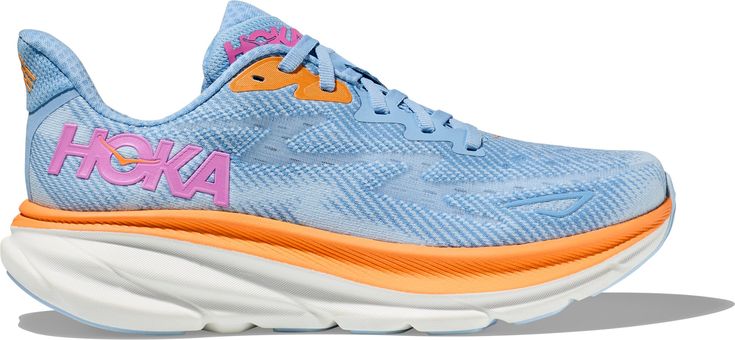 These HOKA shoes now have more cushioning and updated outsoles—ideal for your daily miles. The early stage Meta-Rocker and responsive foam give you a smooth ride. Hoka Clifton 9, Clifton 9, Hoka Clifton, Hoka Shoes, Mountaineering Boots, Neutral Running Shoes, Ice Water, Blue Ice, Best Running Shoes