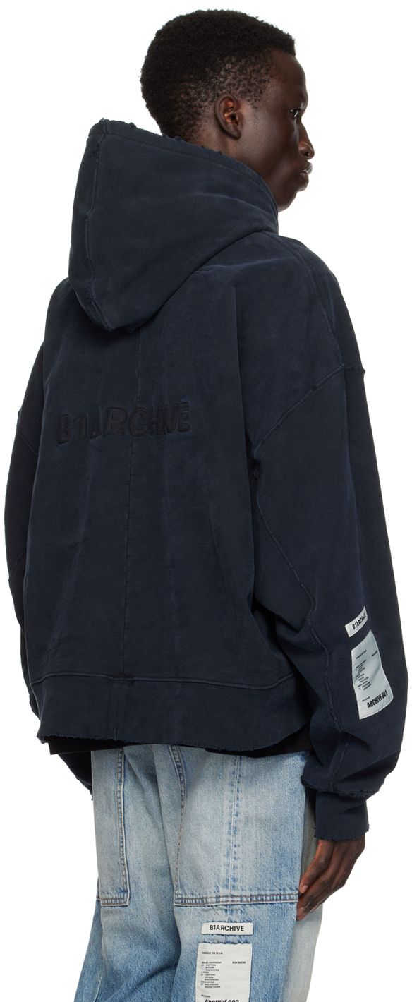 Heavyweight French terry hoodie. Fading and distressing throughout. · Logo embroidered at front and back · Kangaroo pocket · Rib knit cropped hem and cuffs · Dropped shoulders · Logo patches at sleeve · Locker loop at back collar · Central seam at back Supplier color: Black Oversized Sweatshirt With Logo Patch For Fall, Long Sleeve Cotton Hoodie With Logo Patch, Oversized Logo Patch Sweatshirt For Streetwear, Oversized Sweatshirt With Logo Patch For Streetwear, Urban Long Sleeve Hoodie With Logo Patch, Casual Hoodie Sweatshirt With Logo Patch, Winter Sweatshirt With Logo Patch In Relaxed Fit, Relaxed Fit Sweatshirt With Logo Patch For Winter, Casual Oversized Sweatshirt With Logo Patch