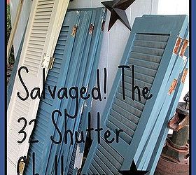 several shutters are stacked on top of each other with the words salvage the 35 shutter