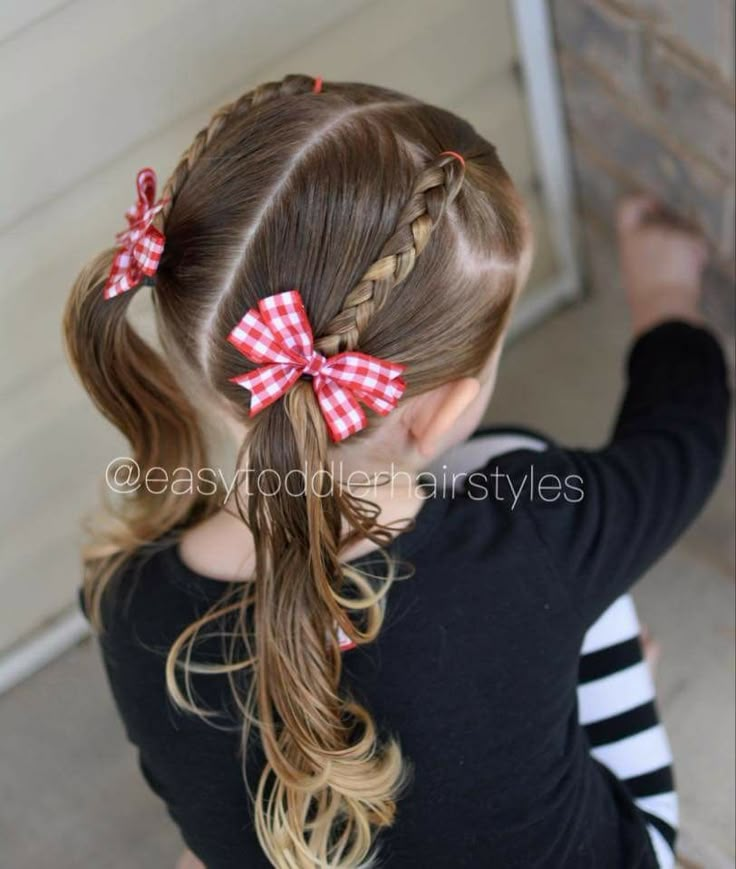 Lunes 11 de septiembre 2017 Easy Toddler Hairstyles, Girls Hairdos, Easy Little Girl Hairstyles, Easy Hairstyles For Kids, Girly Hairstyles, Girls Hair Styles, Girl Hair Dos, Girls Hairstyles Easy, Girl Hair Styles