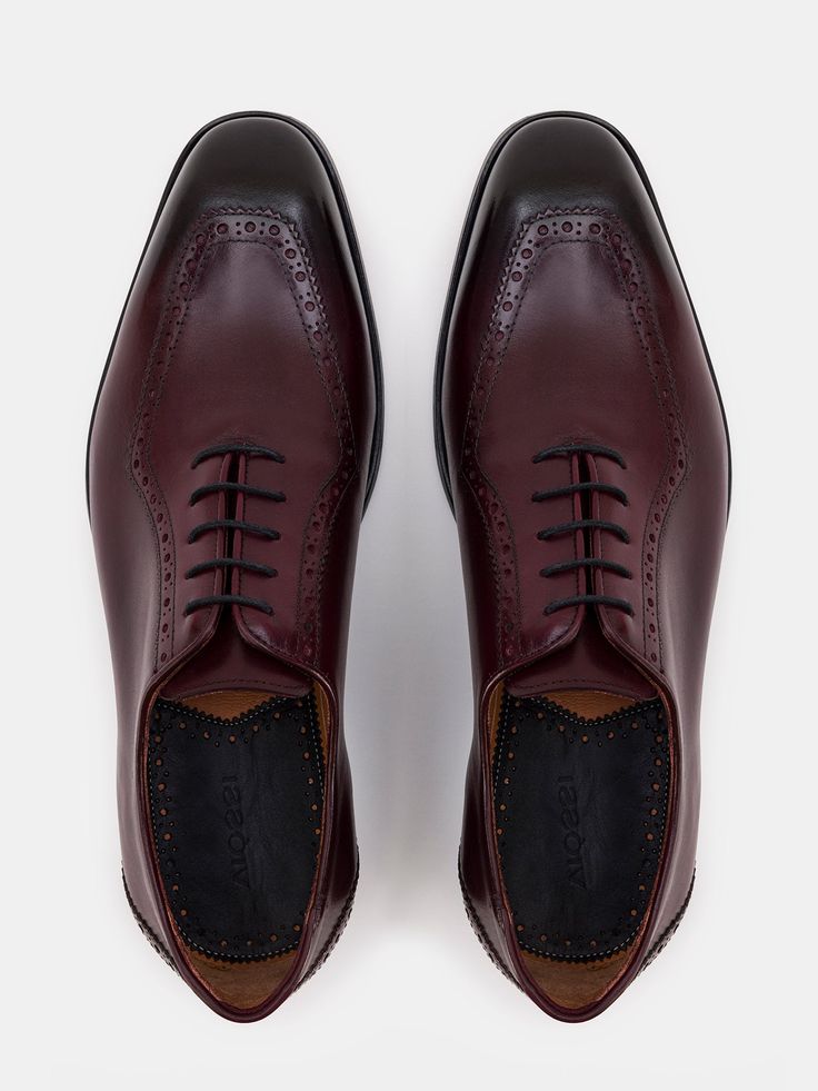 Color: bordeaux Calf leather with natural finish Leather insoles Rubber and leather soles Traditional lace-up closure Hand-stitched detailing Timeless Goodyear Welted Leather Lace-up Shoes, Classic Burgundy Leather Shoes With Rubber Sole, Calf Leather Lace-up Oxfords With Leather Lining, Lace-up Oxfords With Leather Lining And Calf Leather, Lace-up Oxfords With Leather Sole For Galas, Classic Burgundy Dress Shoes With Rubber Sole, Timeless Leather Lace-up Shoes With Leather Sole, Lace-up Calf Leather Oxfords For Galas, Semi-formal Lace-up Leather Shoes With Stitched Sole