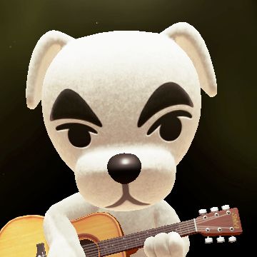 a white teddy bear holding a guitar and wearing a black eye patch on it's face