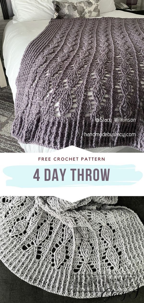 Crochet Throw Irish Crochet Patterns Free Afghan, Aran Crochet Patterns, Crotchet Patterns Projects Free Blanket, Lace Crochet Blanket Pattern, Quick Crochet Throw, Feminine Crochet Blanket, Intermediate Crochet Blanket Patterns, Quick Crochet Blanket Pattern, Crochet Quilt Pattern Afghan Blanket