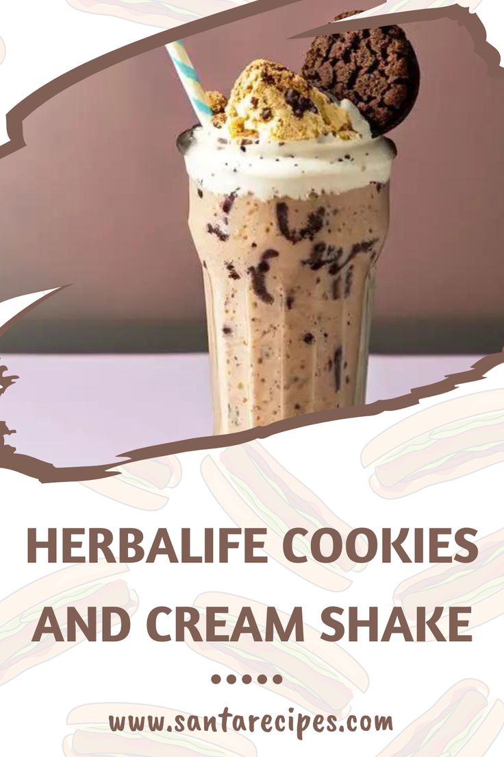 there is a drink with cookies and cream in it