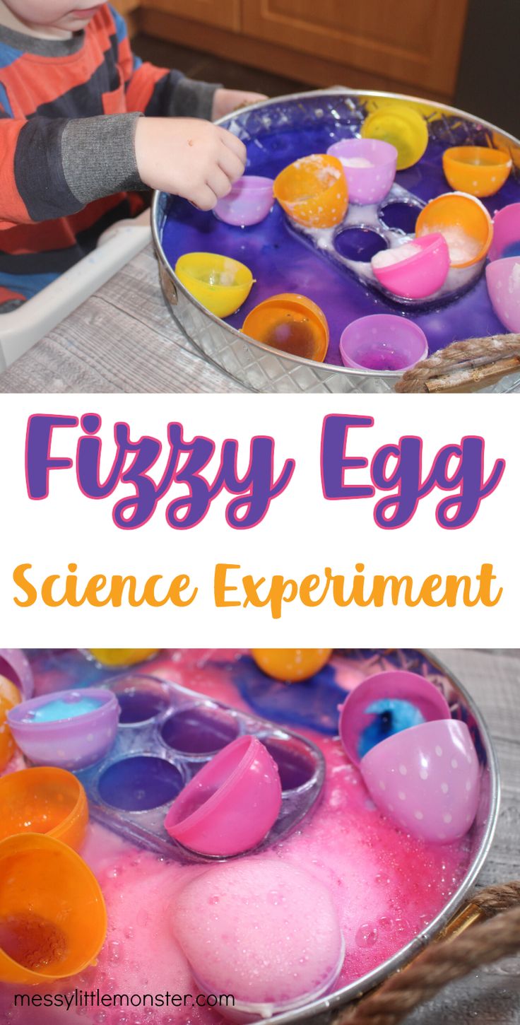 an egg science experiment for toddlers to play with